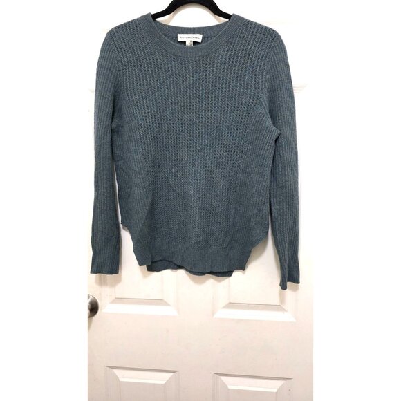 White + Warren Blue/Green Fishermen Utility Knit Sweater Women's Size M - Picture 2 of 8